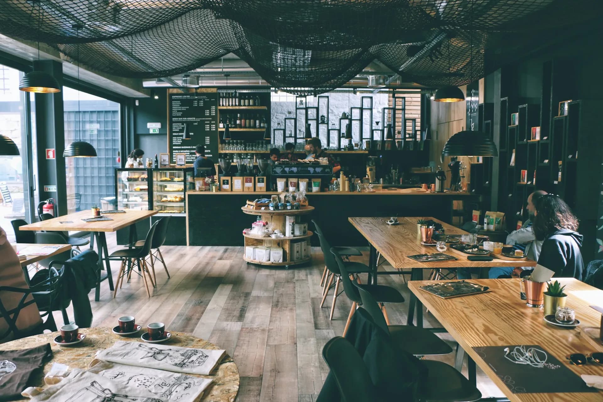A view of a coffee shop