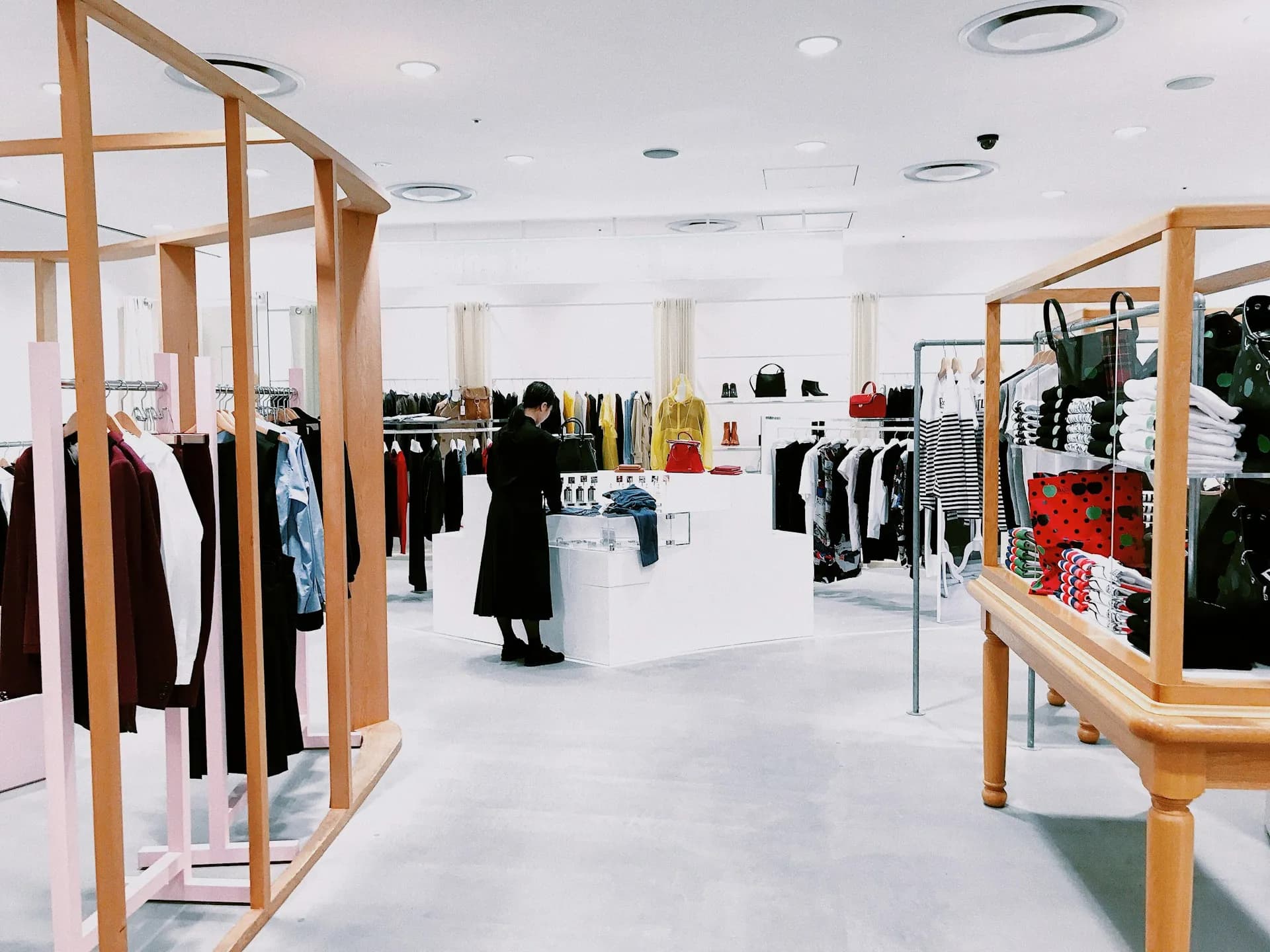 A retail clothing shop